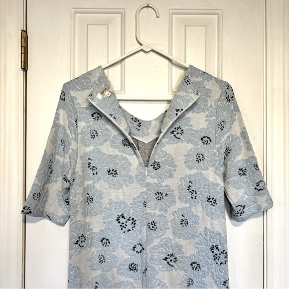 Tyler Boe Short Sleeve Blue Floral Dress with Pockets | Size Medium - Picture 11 of 13